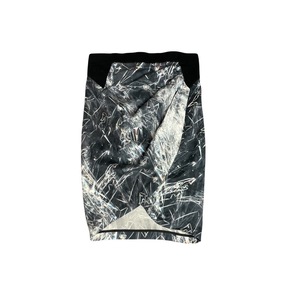 Helmut Lang Artsy Asymmetrical Sleeveless‎ Bandeau Shirt Size 4 Y2K Party Unique